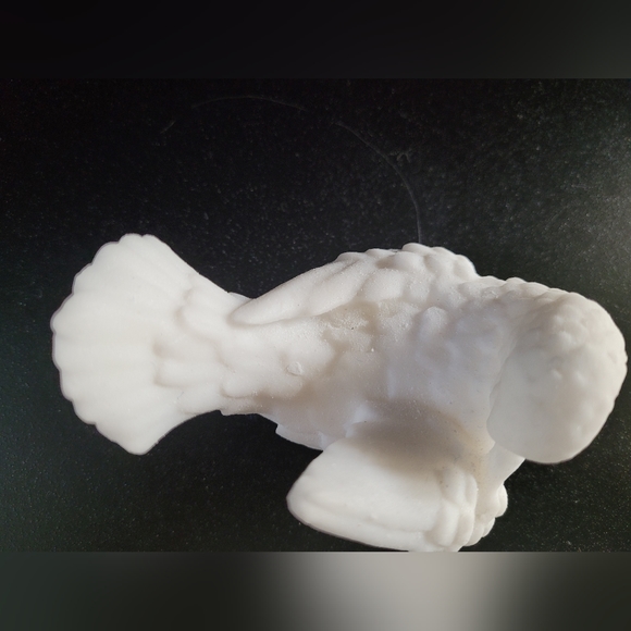 Vintage Alabaster White Dove Love Bird - Picture 3 of 11